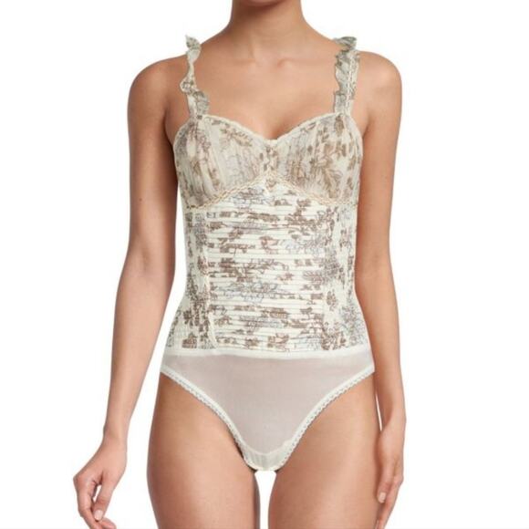 NWT Free People Weekend Plans Bodysuit Size Small - Picture 2 of 13